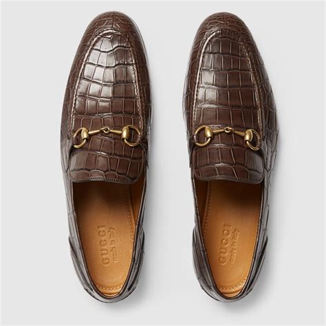 men's gucci jordaan loafer|gucci crocodile loafers.